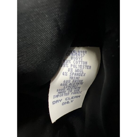 Canvasbacks Vintage 90's Abstract Pink and Black Velvet Blazer Jacket - Picture 5 of 7